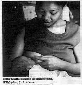 Better health education on infant feeding.