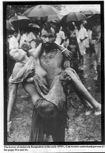 The horror of cholera in Bangladesh in the early 1970's.