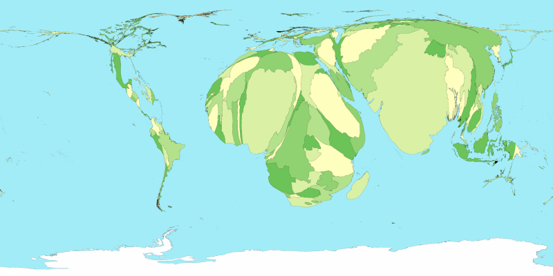 Vhild mortality map of the world